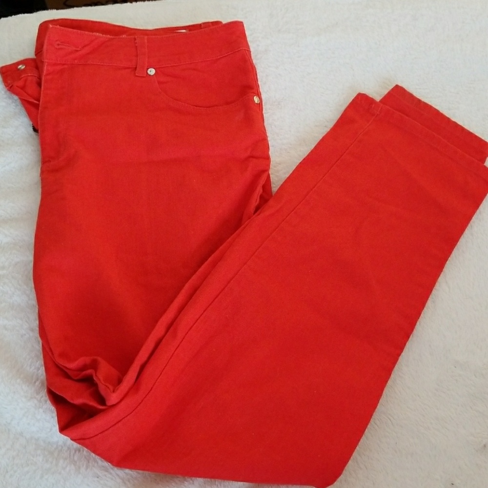 Stretch straight leg jeans